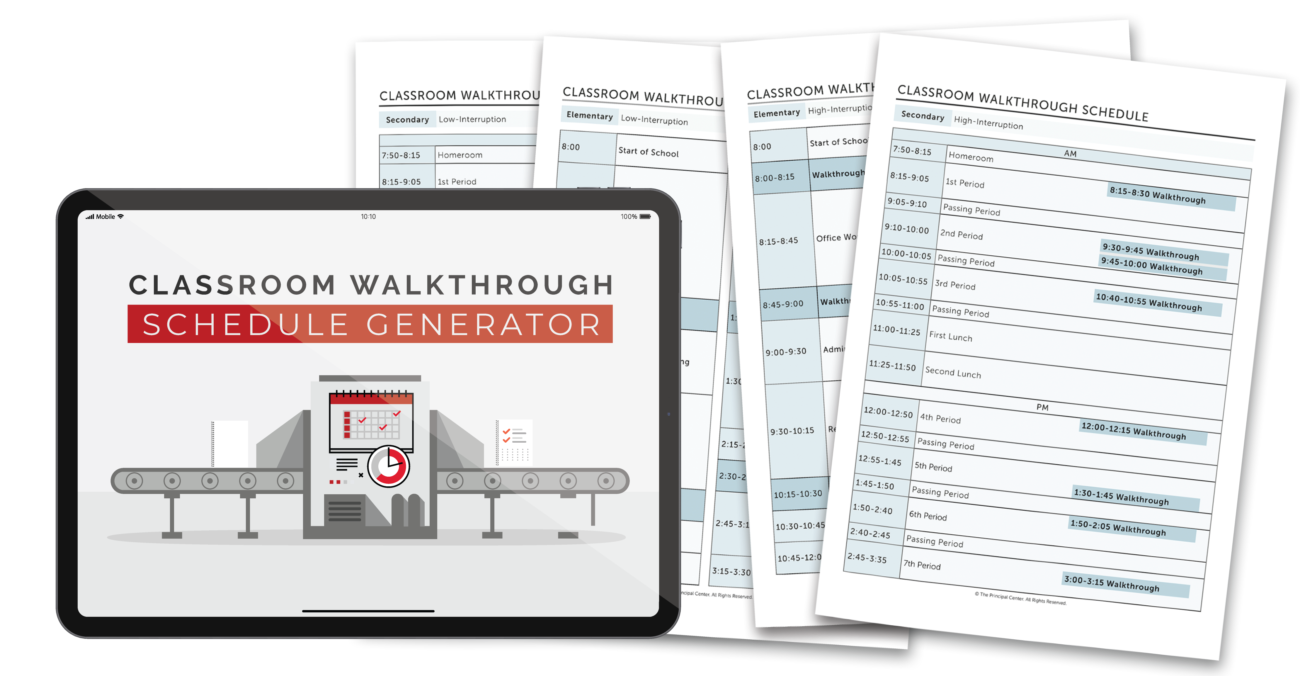 Classroom Walkthrough Schedule Generator