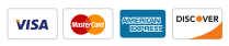 Visa, Mastercard, American Express, Discover