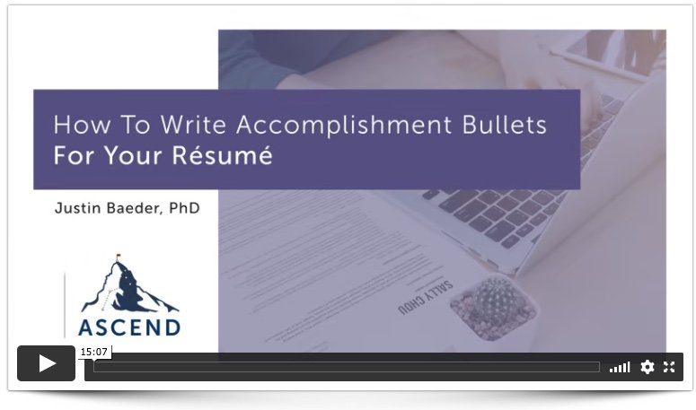 How To Write Accomplishment Bullets For Your Resume