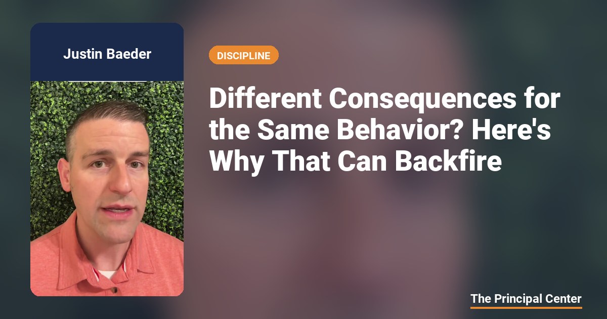 Different Consequences for the Same Behavior? Here's Why That Can ...