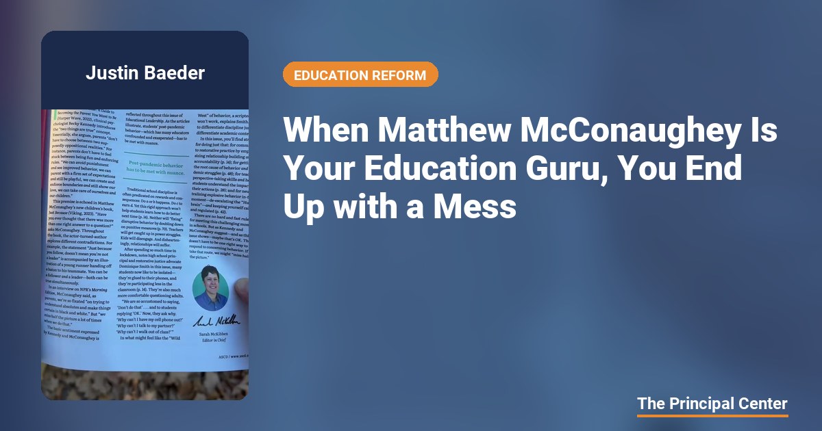When Matthew McConaughey Is Your Education Guru, You End Up with a Mess ...
