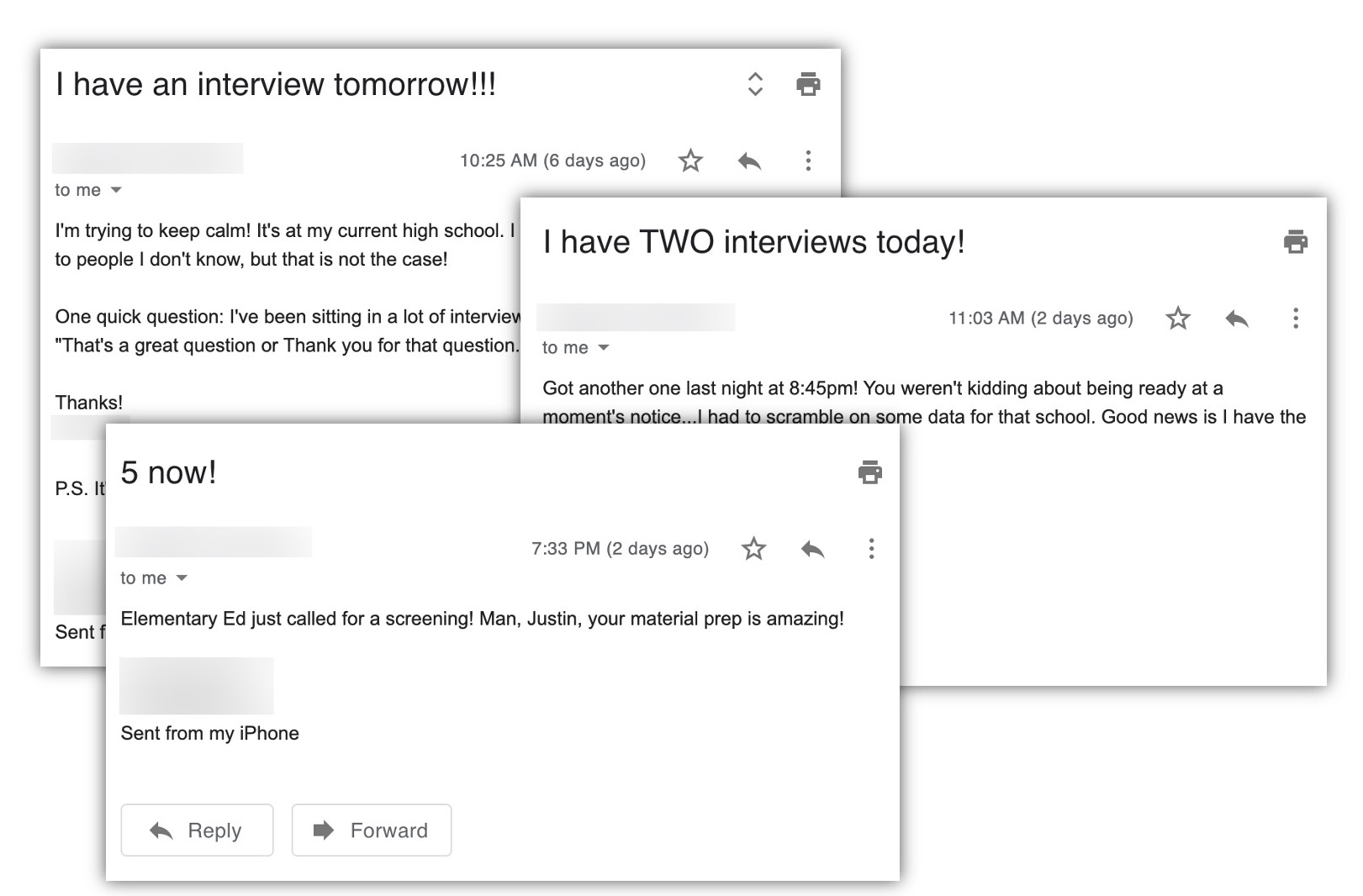 5 interviews