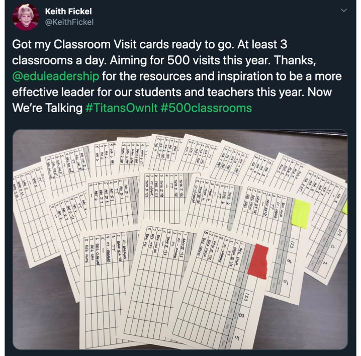 classroom visit notecards keith
